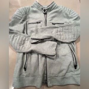 Zara Light Gray Moto Jacket